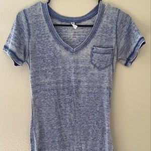 Heather Purple Vneck